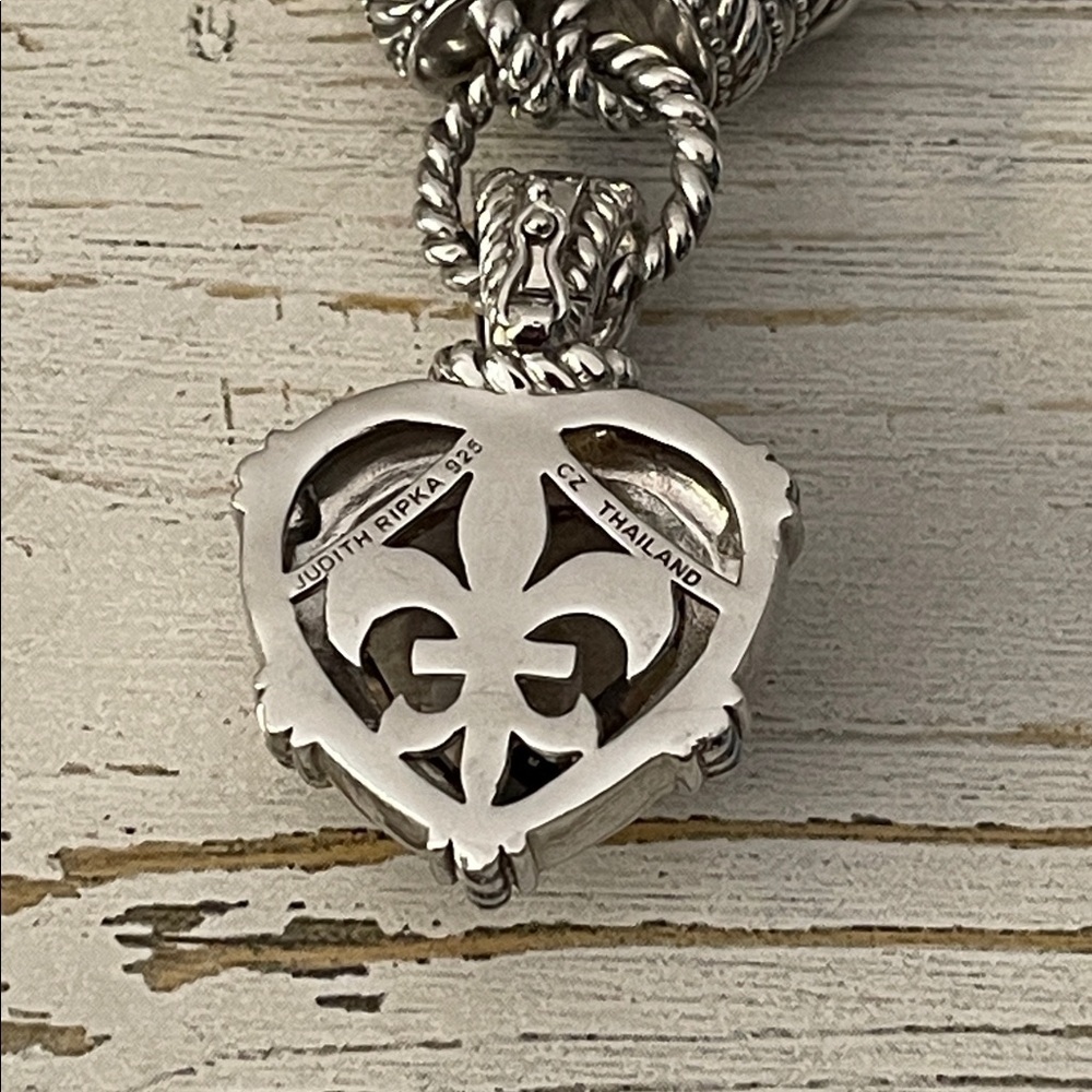 Judith Ripka Smokey Quartz Heart Enhancer Silk Cord Necklace - Picture 7 of 9
